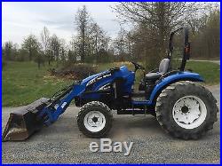 06 NEW HOLLAND TC45DA HST 4X4 COMPACT DIESEL TRACTOR LOADER LOW SHIPPING RATES