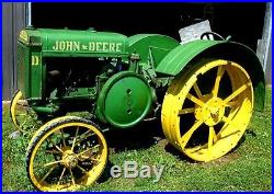 1926 JOHN DEERE NICKEL D Antique Classic Tractor Collectible Vintage