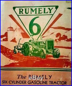 1931 Rumely 6A Tractor Vintage Rumley Stored Since 1956 Turn Key
