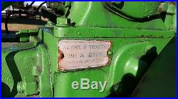 1936 John Deere B Unstyled General Purpose Antique Tractor Restored Engine