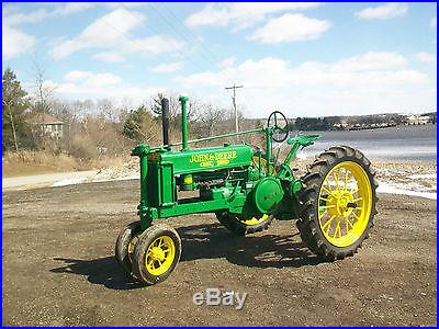 1937 John Deere B Unstyled Antique Tractor NO RESERVE New Tires ROUND SPOKES
