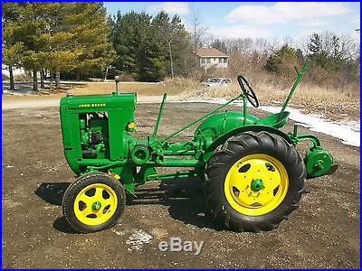1938 John Deere Unstyled L Antique Tractor NO RESERVE Belt Pulley Plow New Tires