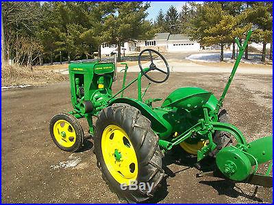 1938 John Deere Unstyled L Antique Tractor NO RESERVE Belt Pulley Plow New Tires