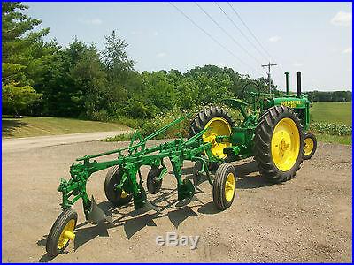 1939 John Deere Unstyled G Antique Tractor With 3 Bottom Plow Completely Rebuilt