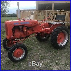 1940 Allis Chalmers B Tractor Wide Front, Excellent Tires, Runs Like A Champ