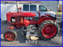 1940's Antique Farmall Model A Tractor with WoodsL59 Belly Mower