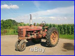 1944 Farmall M Antique Tractor NO RESERVE H A B C International Harvestor Oliver