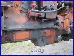 1946 Case Farm Tractor Machine 4 Cylinder Motor Runs Good With Minor Oil Leak