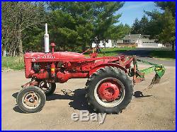 1948 Farmall Super A Antique Tractor NO RESERVE Plow ORIGINAL A B john deere