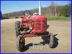 1948 Farmall Super A Antique Tractor NO RESERVE Plow ORIGINAL A B john deere