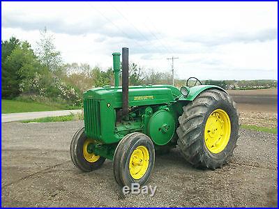 1949 John Deere D Antique tractor NO RESERVE Electric Start Runs Good