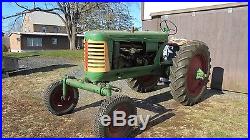 1949 OLIVER ROW CROP TRACTOR WIDE FRONT, 6 CYLINDER, 12 VOLT STRONG