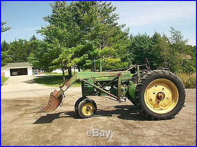1952 John Deere B Antique Tractor NO RESERVE Loader Three Point Hitch