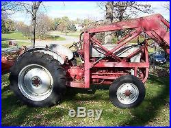 1953 Ford Jubilee Tractor with Hydraulic Front Bucket Loader & 7' rear Blade