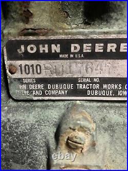 1961 John Deere 1010 Diesel Tractor, Original
