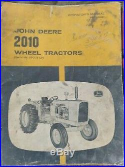 1963 John Deere 2010 Wheel Industrial Tractor