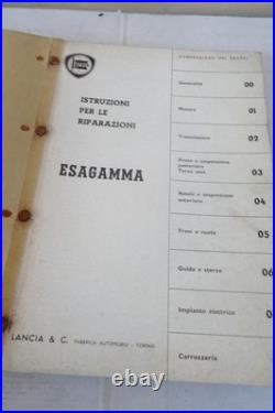 1963 Lancia Esagamma Truck Truck Repair Instruction Manual