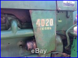 1967 John Deere 4020 diesel synchro shift tractor farm 4010 3020 3010