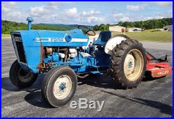 1975 Ford 2600 36HP Tractor with Brush Hog 285 5' Rotary Cutter