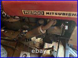 1980 Mitsubishi R2500 Farm Tractor With 59 Inch Belly Deck