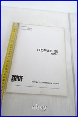 1982 Same Leopard 90 Turbo Tractor Workshop Manual