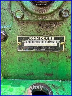 1984 John Deere 850 Tractor with bush hog, Box scraper and turf tires. 570 Hours