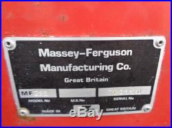 1984 Massey Ferguson 298 Tractor, 2WD, 12 Speed, 1 Remote, 1,169 Hours, NICE