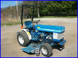 1986 Ford 1210 Compact Utility Tractor NO RESERVE MFWD Mower Snowblower Diesel