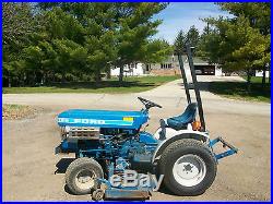 1986 Ford 1210 Compact Utility Tractor NO RESERVE MFWD Mower Snowblower Diesel