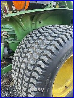 1988 John Deere 650 4wd Diesel Tractor With Plow And Finish Mower Clean Runs Pa