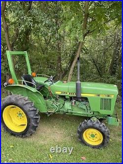 1988 John Deere 850 Diesel Tractor 4x4 25HP Gear Drive 3PT Hitch 1129 Hours