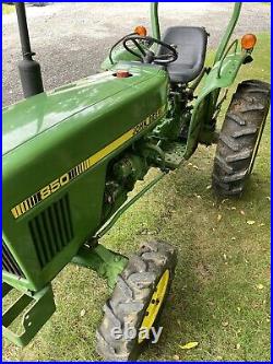 1988 John Deere 850 Diesel Tractor 4x4 25HP Gear Drive 3PT Hitch 1129 Hours