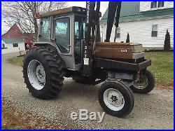 1989 White American Tractor, Cab With Woods Loader