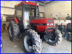 1990 Case/ Int 685 4x4 Farm Tractor Heated Cab 73 HP 3069 Hrs Forks /bucket