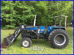 1992 long 65 hp diesel tractor with front loader