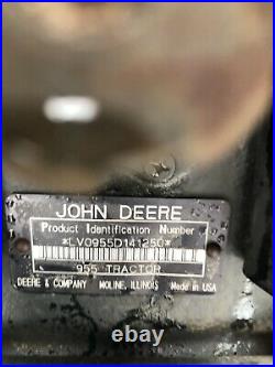 1993 JOHN DEERE 955 Utility Tractor 72 Inch Mower MFWD 4WD Hydro Low Hours