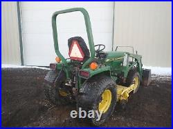 1995 JOHN DEERE 955 TRACTOR With LOADER & MOWER, 572 HRS, 4X4, 3 PT, 540 PTO, 33HP