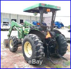 1995 John Deere 5310 Utility Tractor with Bucket & Backhoe Attachments