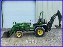 1995 John Deere 855 Tractor Loader Backhoe, 4wd, Hydro, Pre-emissions, 488 Hours