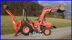 1995 Kubota B20 4x4 Tractor With Loader And Backhoe