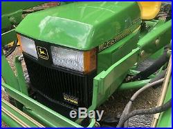 1996 John Deere 425 Tractor Loader 40 Snow Plow 48 Mower Deck 233 Hrs Clean Pa