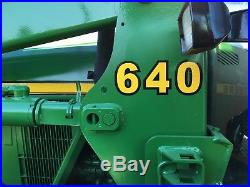 1997 John Deere 6300 4wd tractor with cab & 640 loader, bucket AC heat, 3 pt, PTO