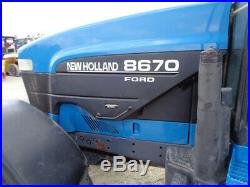 1997 New Holland 8670 Genesis, Cab/Heat/Air, 4WD, Super Steer, 5,473 Hours