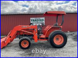 1998 Kubota L4300DT 43hp Compact Tractor with Loader & Canopy Only 300Hrs