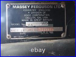 1998 Massey Ferguson 4255 Farm Tractor Canopy 4x4 3 Point 95 HP Perkins Diesel