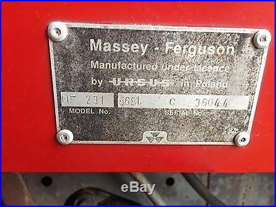 1998 massey furgeson 231 diesel tractor NO RESERVE great shape, canopy rear hyd