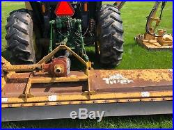 1999 John Deere 6410 Farm Tractor 4x4 A/C flail boom mower Municipality