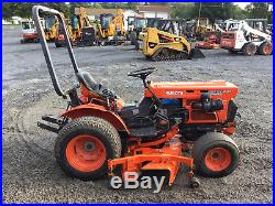 1999 Kubota B7100 4x4 Compact Tractor with Mower & Front Blade