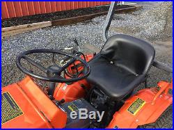 1999 Kubota B7100 4x4 Compact Tractor with Mower & Front Blade