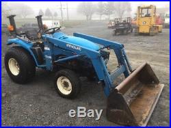 1999 New Holland 1925 4x4 Compact Tractor with Loader NEEDS WORK READ DESCRIPTION